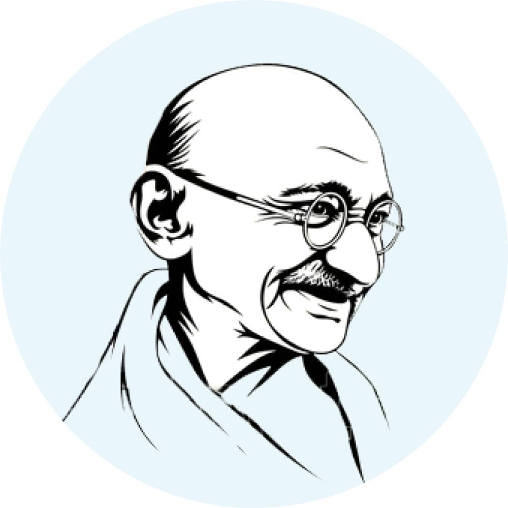 Portait of Mahatma Gandhi